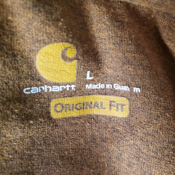 Carhartt RELAXED FIT HEAVYWEIGHT SHORT-SLEEVE K87 POCKET T-SHIRT Sz L - Picture 5 of 6